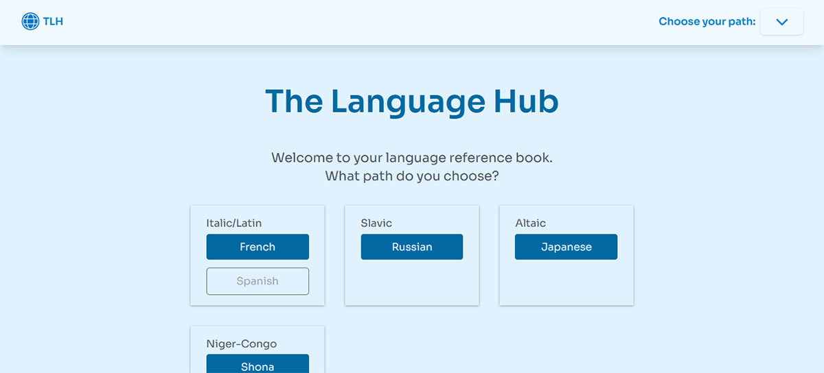 A language logo